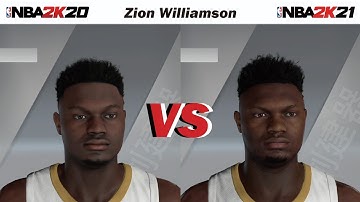 【PS4】NBA2K20 vs NBA2K21 Face/Graphics Comparison | ALL NEW FACESCANS !