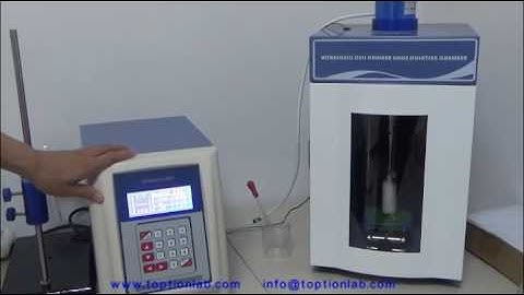 Ultrasonic homogenizer operating instructions