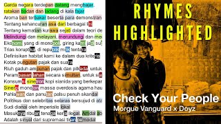 Morgue Vanguard X Doyz - Check Your People | Rhymes Highlighted