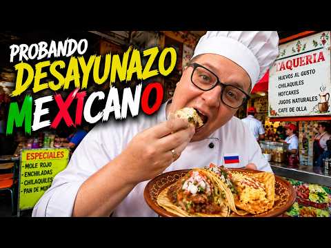 😱 CHEF RUSO PROBANDO UN VERDADERO DESAYUNAZO MEXICANO POR PRIMERA VEZ