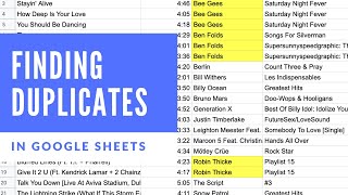 HOW TO FIND DUPLICATES IN GOOGLE SHEETS |  Finding and Highlighting Duplicates in Google Sheets Resimi