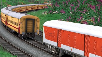 ICF UTKRISHT COUPLING LHB PARCEL VAN | BUMPY RAILROAD | RAILWORKS 3 | TRAIN SIMULATOR | NTG GAMING