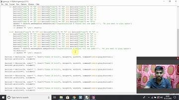 Tic Tac Toe game in Python using tkinter