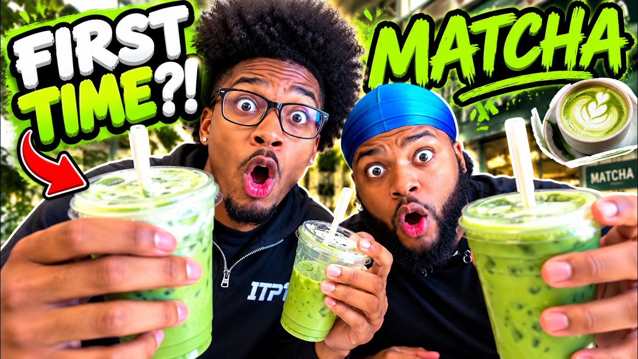 Trying Matcha For The FIRST Time.. (bad idea)