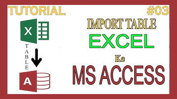 Tutorial Microsoft Access 2016 - Cara Import Table dari EXCEL ke Microsoft Access