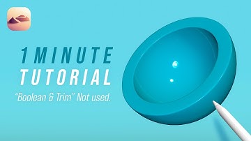 Nomad Sculpt ｜ Boolean & Trim Not used.  How To Make A Simple Shape.