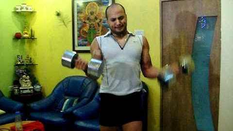 Static arm curls with Kunal Sharma
