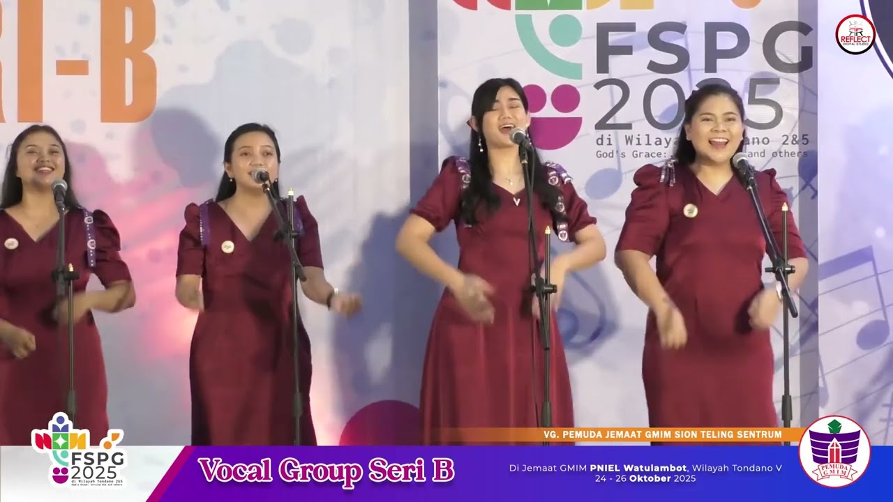 Gold Champion Vocal Group Seri B. Pemuda GMIM Sion Teling, FSPG 2025
