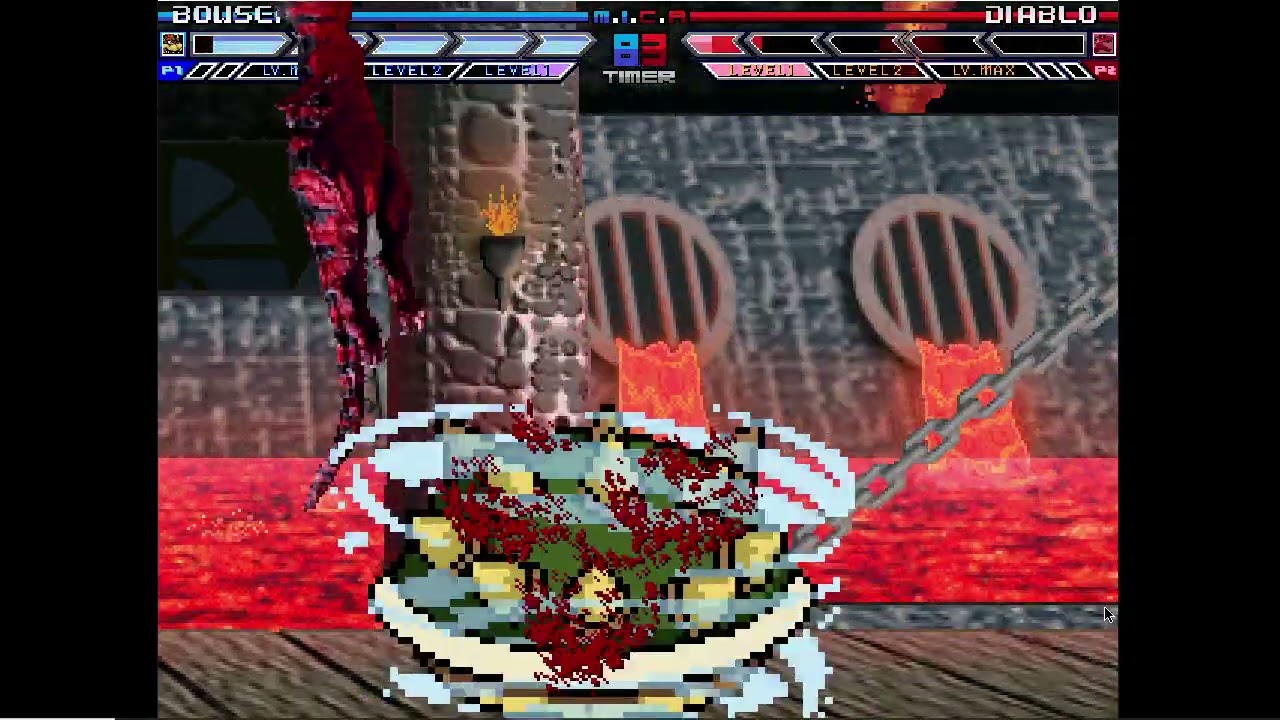 Karane MUGEN Battle #332: Bowser vs Diablo