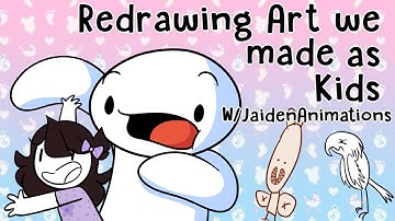 Redrawing Art we made as Kids w/JaidenAnimations