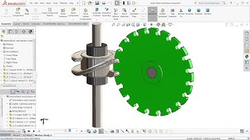 Solidworks tutorial | Design of intermittent mechanism in Solidworks