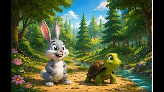 The rabbit and the tortoise Race | Moral story in English for kids lPart1