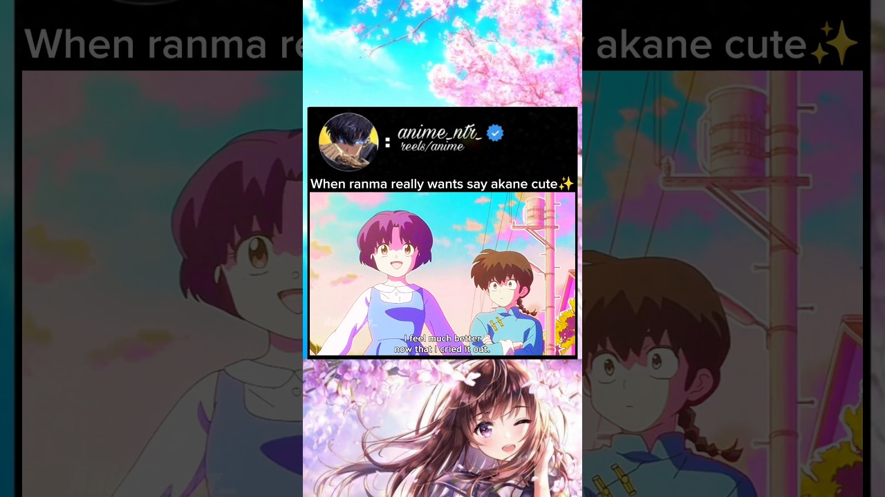 when ranma really wants say akane cute 