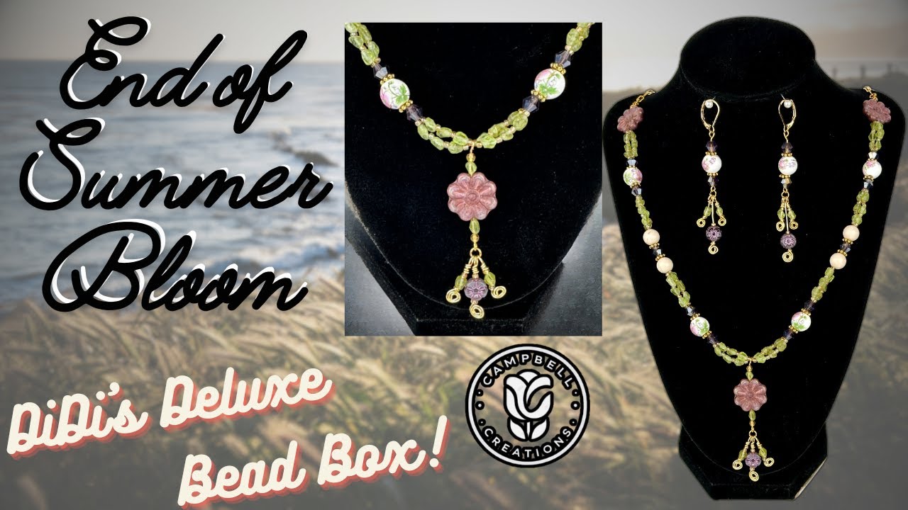 Split Wire Design with Czech Glass and Peridot - DiDi Beads Deluxe Box - September 2024