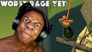WARNING: iShowSpeed Rage Compilation in Getting Over It – This Game DESTROYED Him