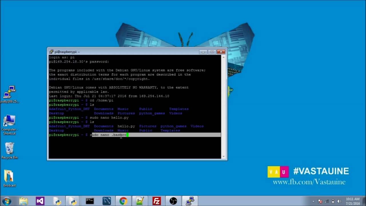 How to Set up Raspberry Pi to run Python Program on boot up. - YouTube