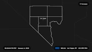 NOAA Weather Radio · WXL36 Las Vegas, Nevada · Broadcast Cycle · 01/04/25