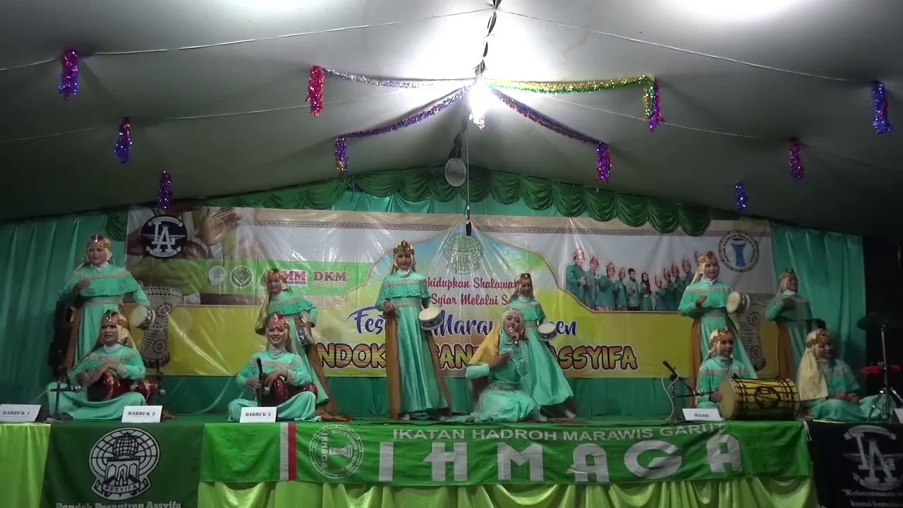 Nurul Qolbi Personil Bidadari marawis garut vokalis bernada tinggi (Hayyul Hadi)