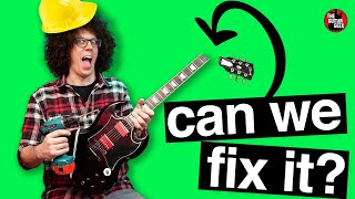 Gibson SG had its headstock broken off TWICE - Guitar Repair