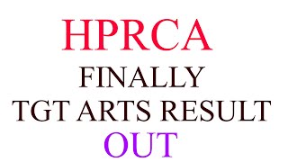 HPRCA TGT ARTS 2026 FINAL RESULT OUT