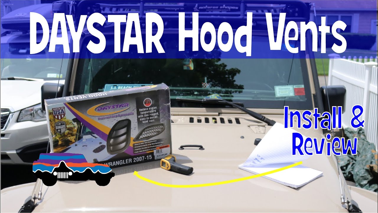 DayStar Jeep Hood Vent Install and Test Does it Work?? YouTube