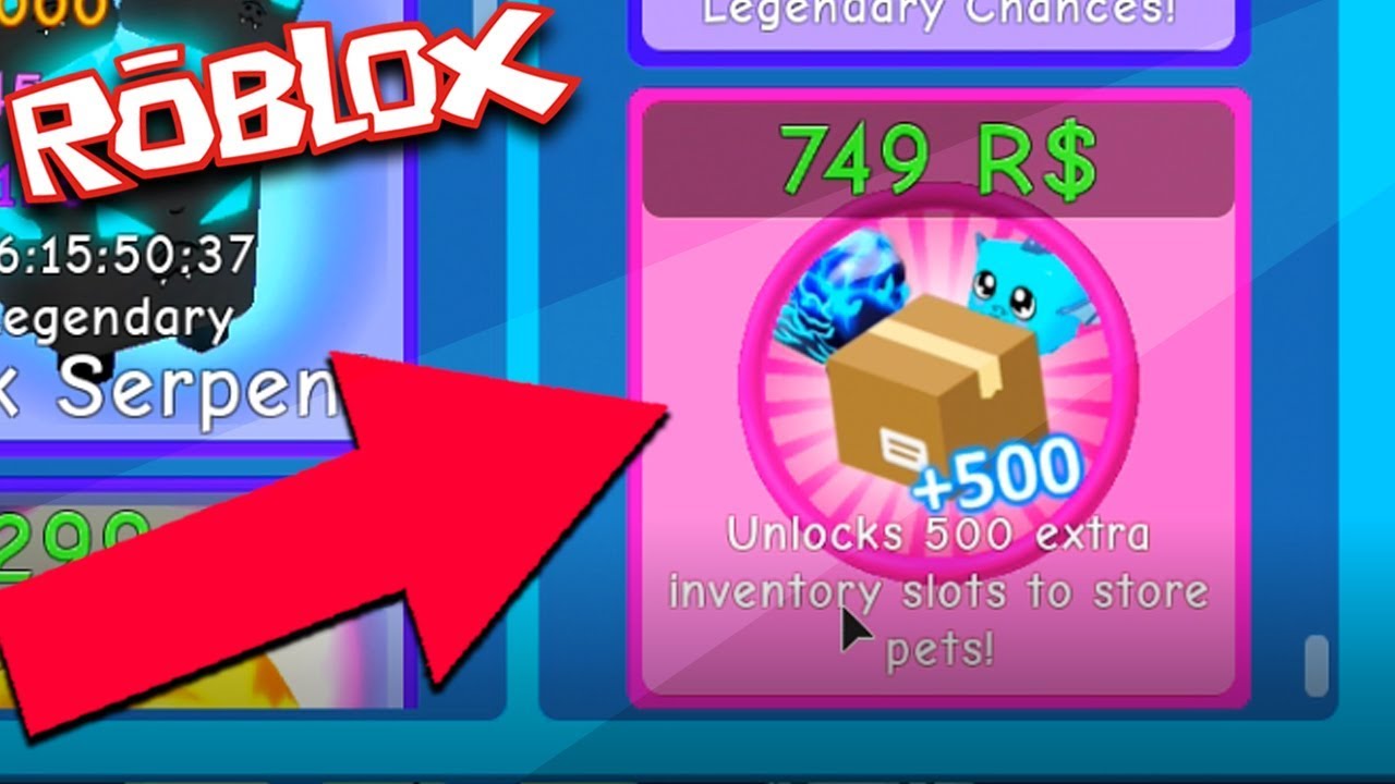 I Buy 500 Slots Gamepass Update 2 Roblox Bubble Gum Simulator Youtube - extra inventory slots roblox