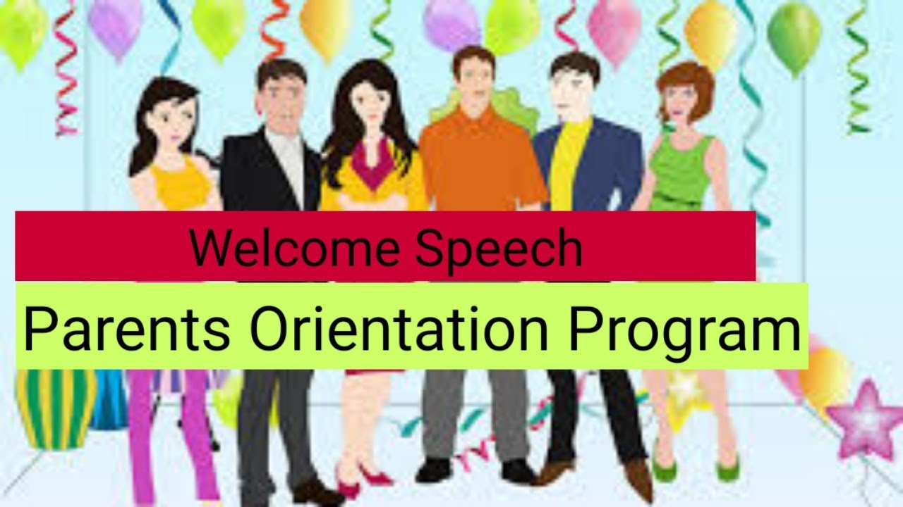 sample welcome speech for orientation programme