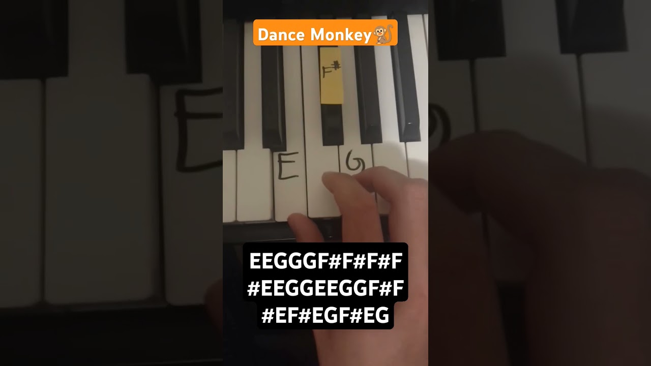 How to play Dance Monkey on the piano 