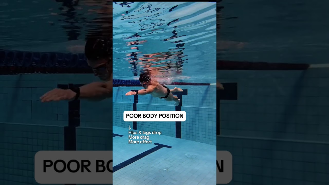 Why do your legs sink when you swim?