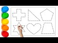 Shapes song for kids, learn 2d shapes, colors for toddlers | Preschool Learning I part - 236.197
