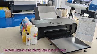 How to loading the PET film for L1800 DTF Printer