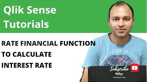 Qlik Sense Rate Financial Function to calculate the Interest Rate | Abhishek Agarrwal