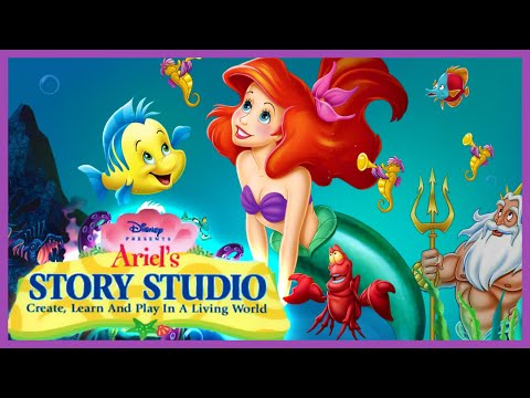 Ariel's Story Studio: Disney's Little Mermaid Animated Storybook Full Game Longplay (PC)