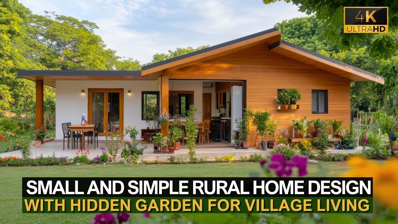 Small and Simple Rural Home Design with Hidden Garden Inspiration for ...
