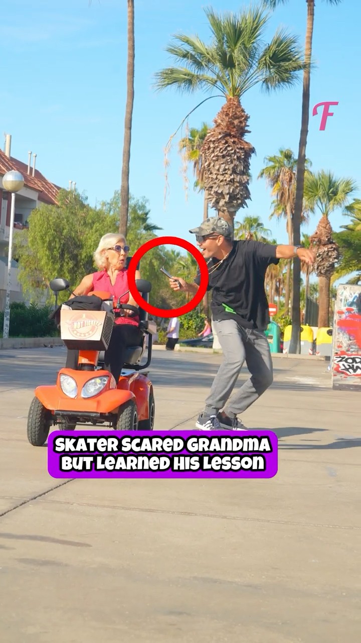 Grandmother Taught a Skater an Amazing Lesson! #shorts