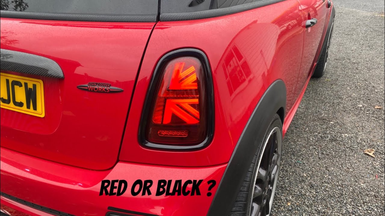 Red or Black Union Jack Tail Lights? Which would you choose? - YouTube