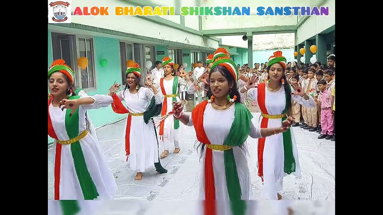 A Fabulous Dance Performance on Independence day in Alok Bharati Shikshan Sansthan, Bettiah