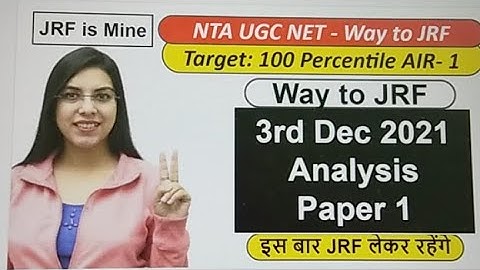 3rd Dec Paper 1 Analysis