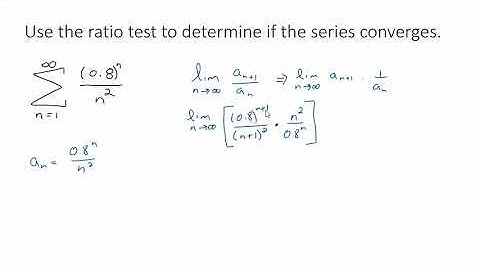 Ratio Test Example