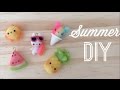 Kawaii Polymer Clay Tutorial - DIY Cute Summer Charms