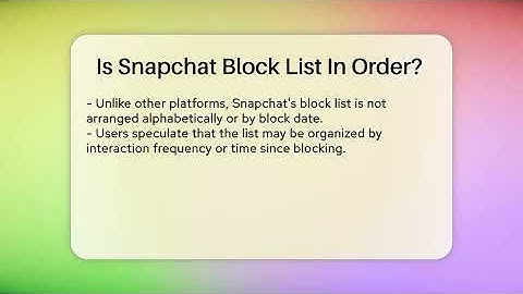 Is Snapchat Block List In Order? - Everyday-Networking
