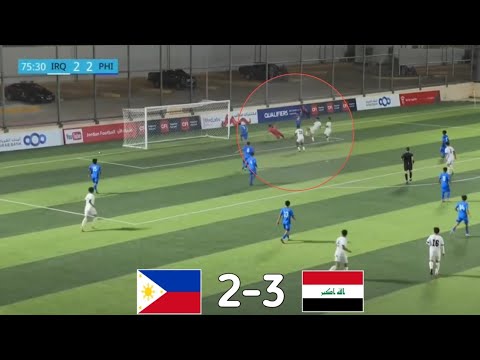 ملخص مباراة العراق الفلبين 3 2 تصفيات اسيا للناشىين تحت 17سنة