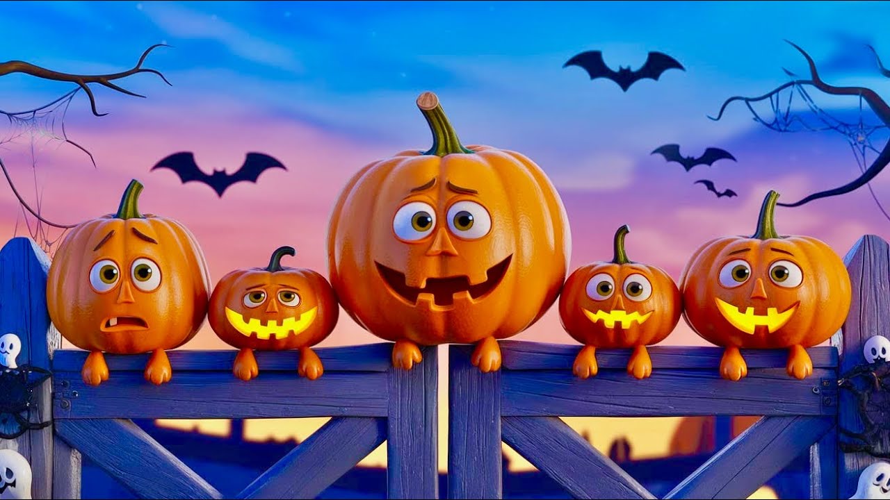 Five Little Pumpkins | Fun Halloween Rhyme & Lyrics for Kids | Spooky ...