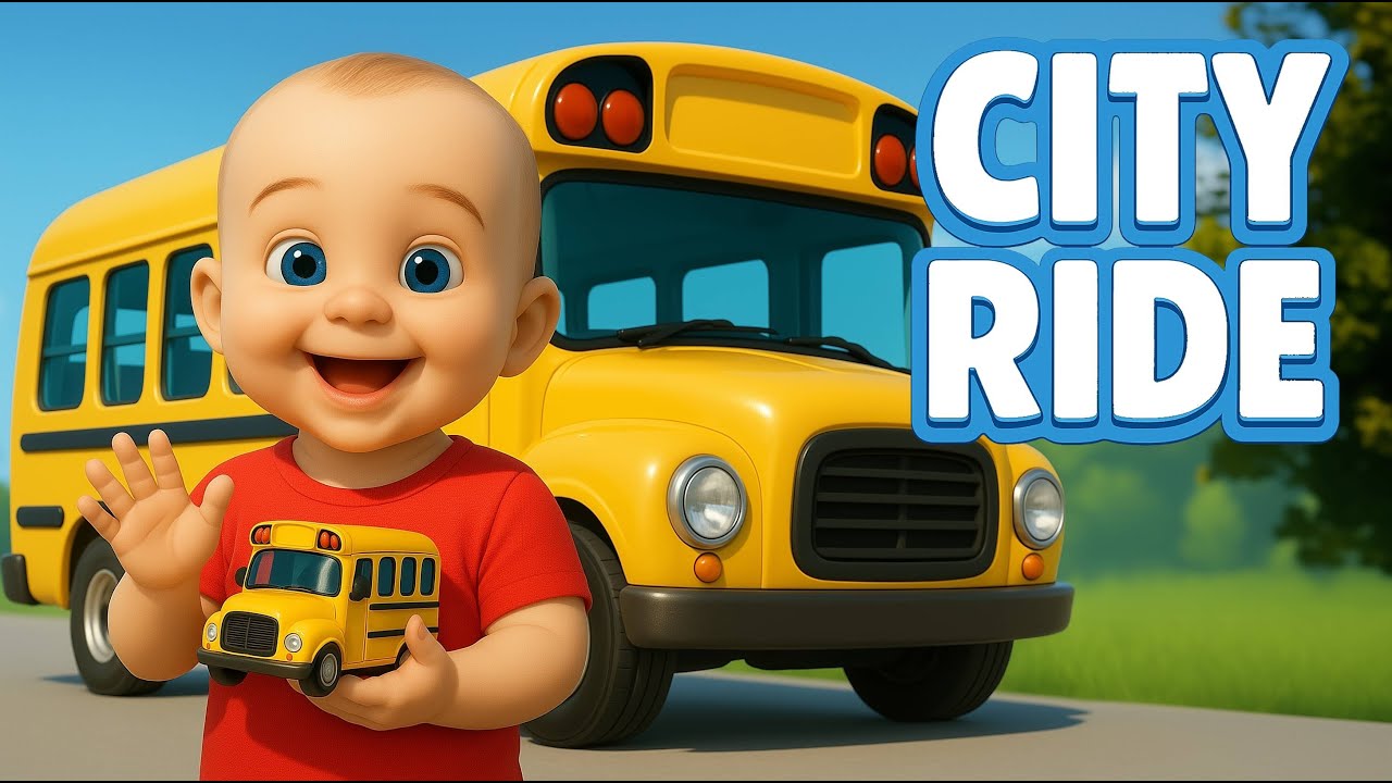 Wheels on the Bus – City Ride Song for Kids