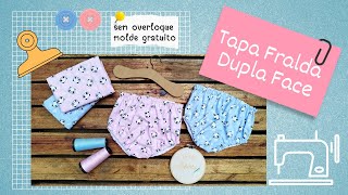 PASSO A PASSO TAPA FRALDA DUPLA FACE - MOLDE GRÁTIS - COSTURA INFANTIL