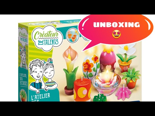 Unboxing *l'atelier de bougies* clementoni 