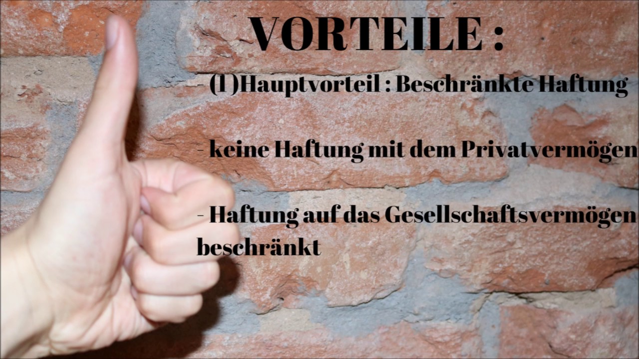 New Was ist eine GmbH ? Vor- und Nachteile