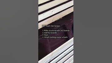 DIY Trash Bin Screen