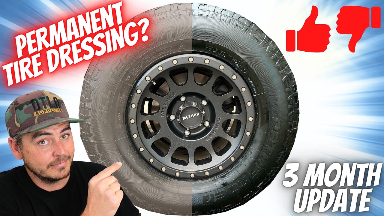 LONGEST LASTING TIRE SHINE FOR YOU CAR?  3 Month Tire Dressing Update 