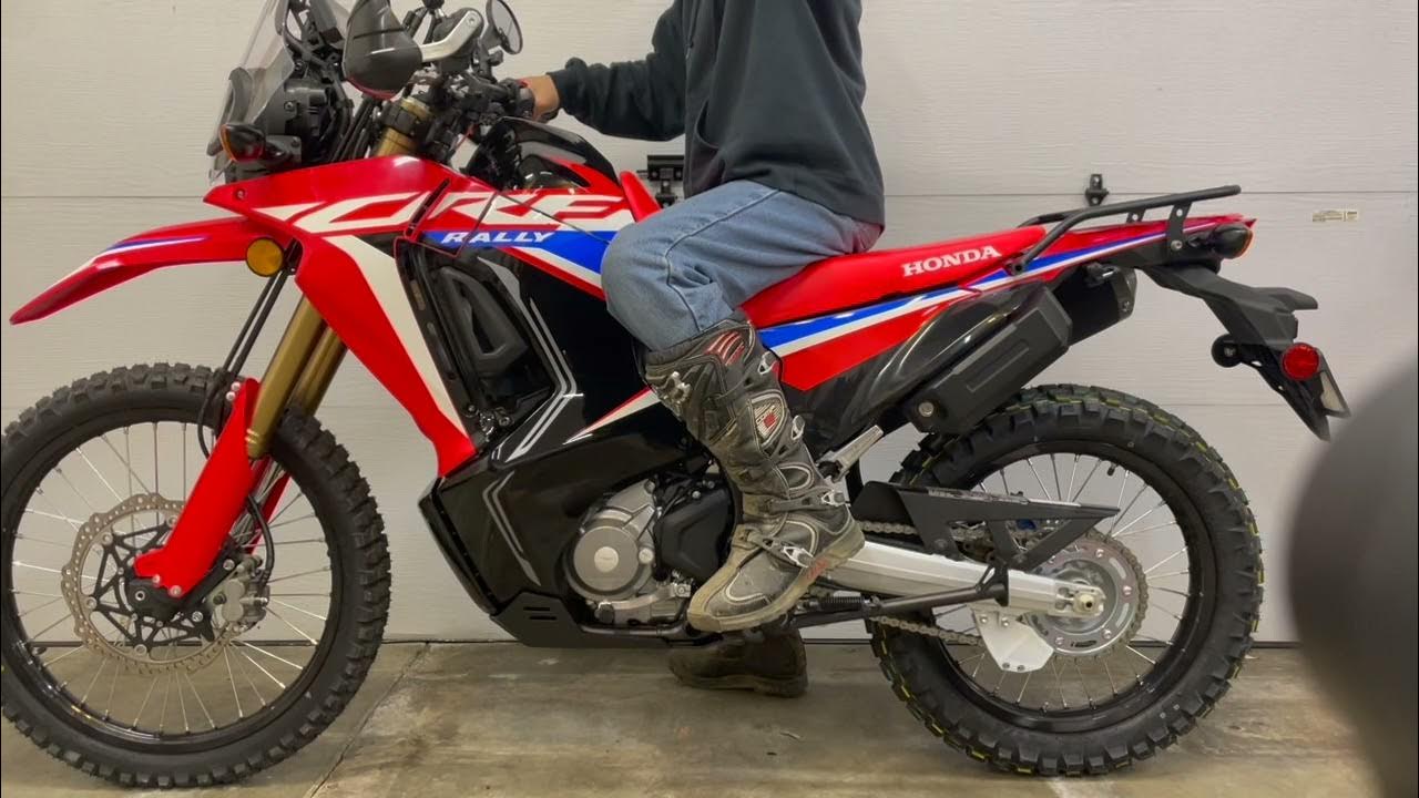 CRF300L Rally seat height & reach YouTube